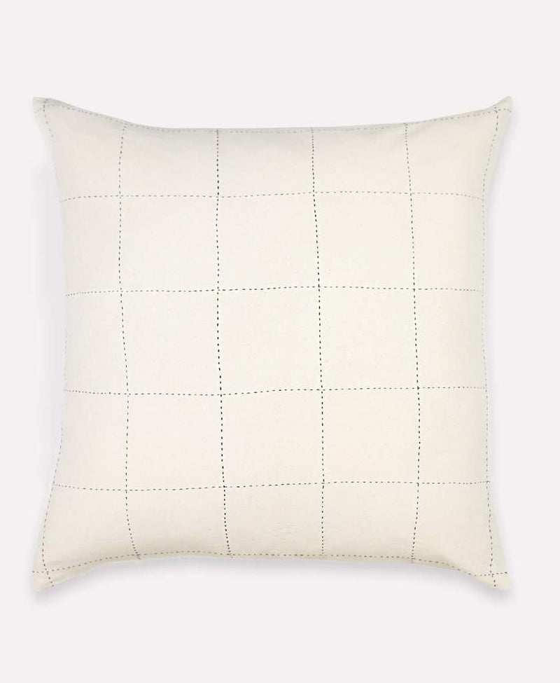 Anchal Project 22" Bone Grid Stitch Toss Pillow Anchal Project 