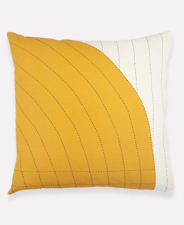 Anchal Project 22" Gold Curve Toss Pillow Anchal Project Pillow Cover 