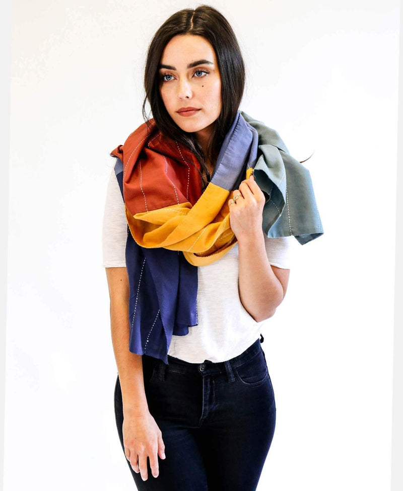 Anchal Project Colorblock Scarf - Rainbow Accessories Anchal Project 