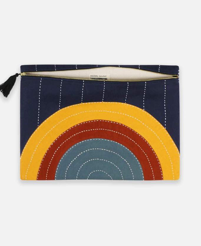 Anchal Project Eclipse Oversized Pouch Clutch - Rainbow Anchal Project