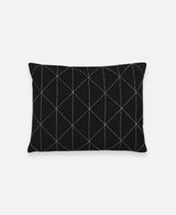 Anchal Project Small Organic Graph Throw Pillow - Charcoal Home Goods Made Trade