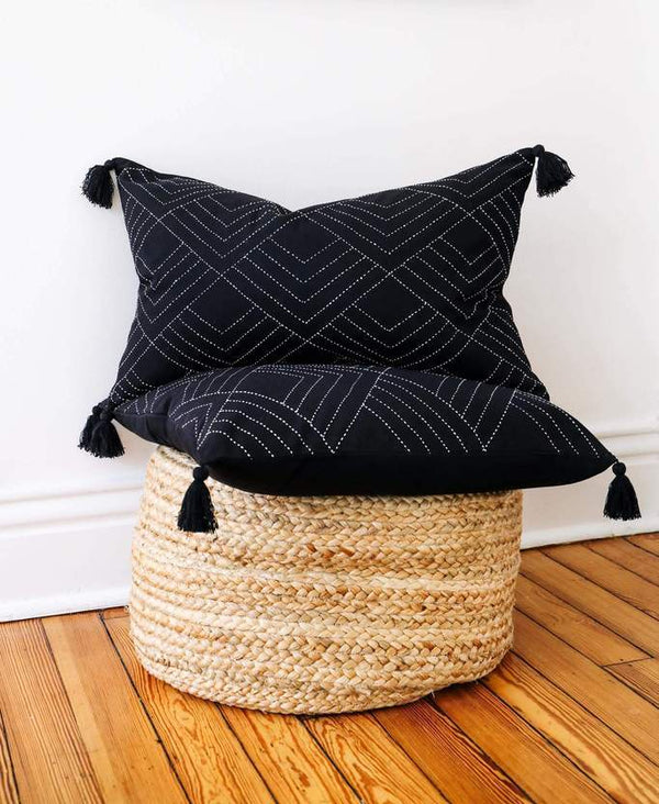 Anchal Project Tilt Throw Pillow - Charcoal Anchal Project