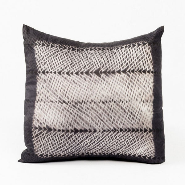 Ara Silk Throw Pillow - Black Bedding and Bath Studio Variously 