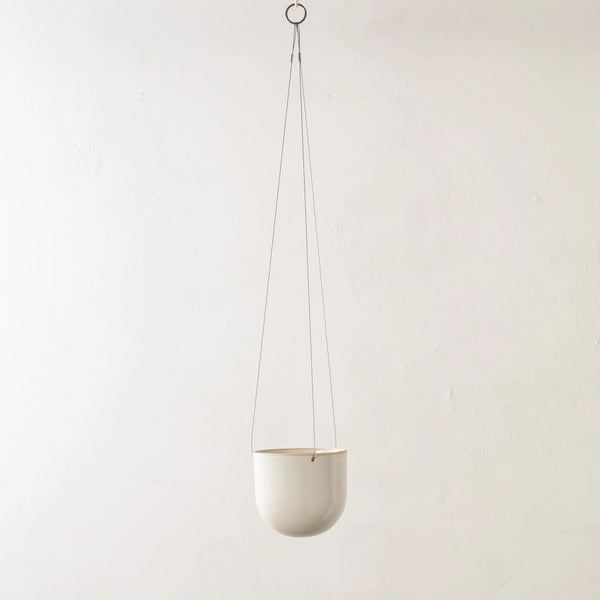 Arched Stoneware Hanging Planter Hanging Planters Convivial 