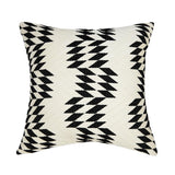 Archive New York Almolonga Quilt Pillow - Black &amp; Natural White - 20" x 20" Archive New York 