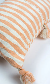 Archive New York Antigua Lumbar Pillow - Peach Striped Home Decor Archive New York 