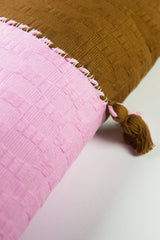 Archive New York Antigua Pillow - Baby Pink &amp; Umber Colorblocked Archive New York