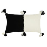 Archive New York Antigua Pillow - Black &amp; Natural White Colorblocked Archive New York
