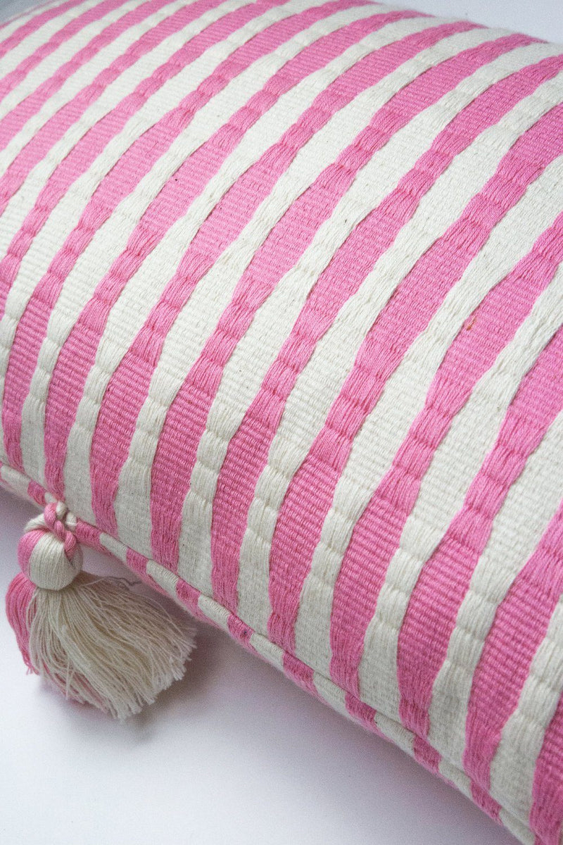 Archive New York Antigua Pillow - Bubblegum Pink Striped Archive New York