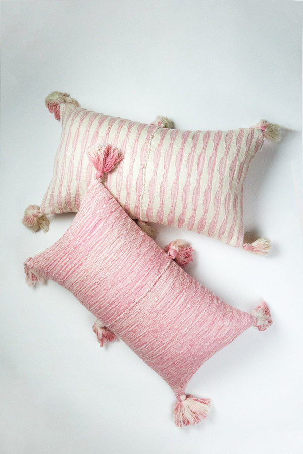 Archive New York Antigua Pillow- Faded Pink Stripe Archive New York