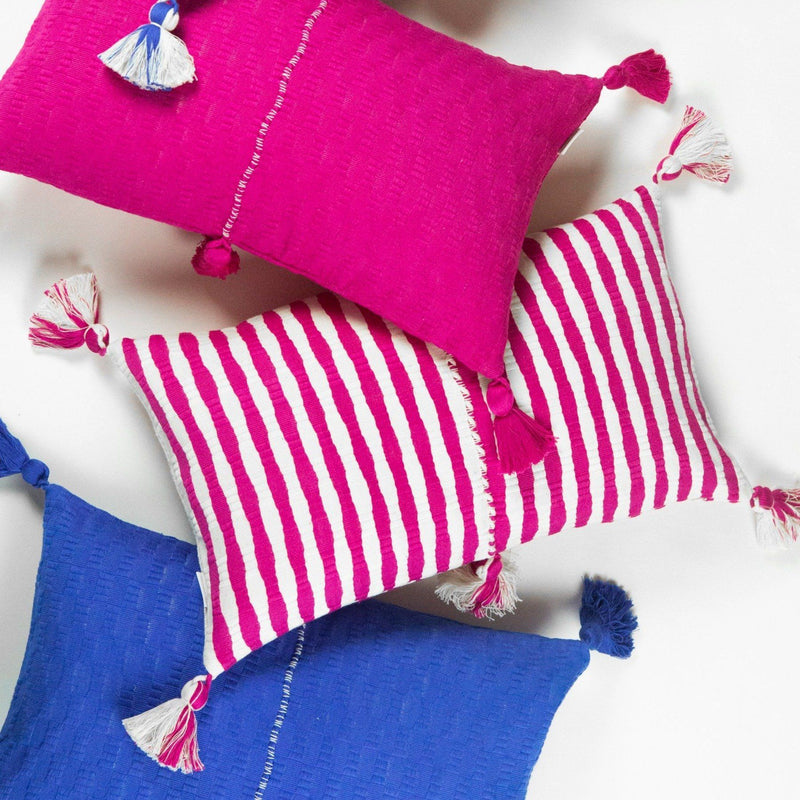 Archive New York Antigua Pillow - Fuchsia Pink Stripe Archive New York 