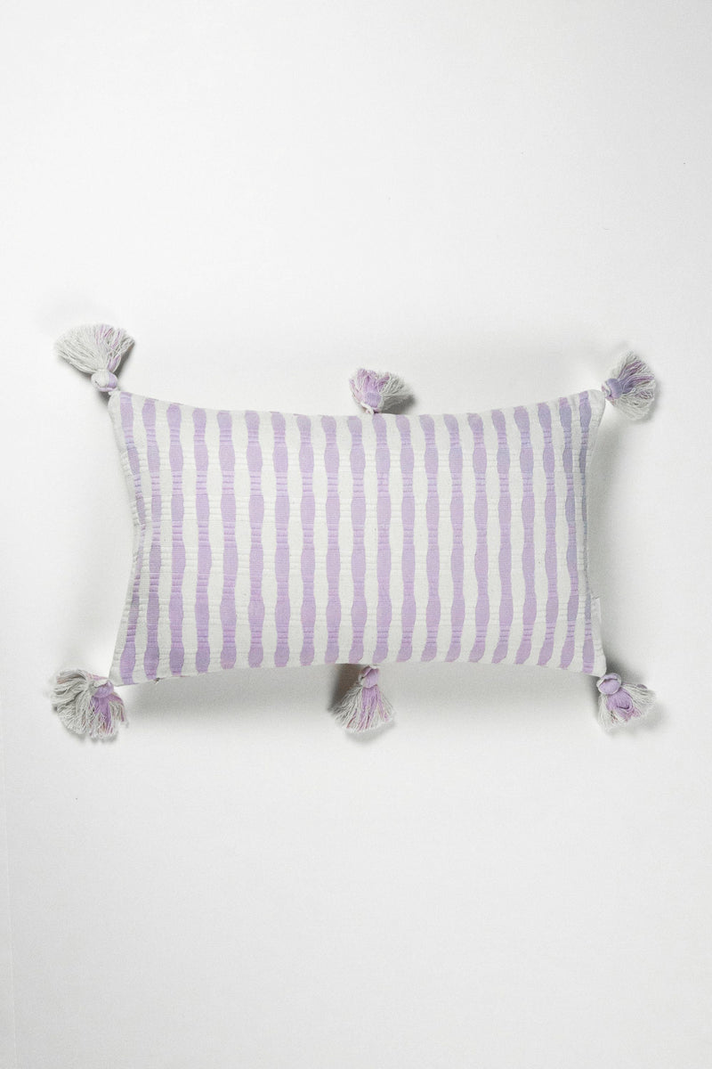 Archive New York Antigua Pillow - Light Lavender Stripe Archive New York 