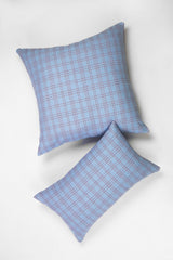 Archive New York Chiapas Plaid Light Blue Pillow 20" x 20" Pillow Archive New York 