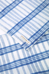 Archive New York Coco Plaid Placemat in Natural Indigo Archive New York 