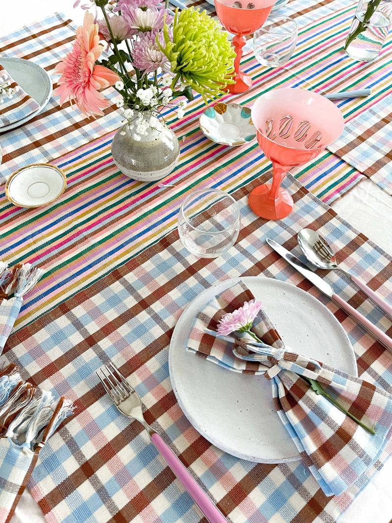 Archive New York Louisa Plaid Placemat Kitchen Archive New York 