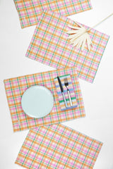 Archive New York Marguerite Plaid Placemat Kitchen Archive New York 