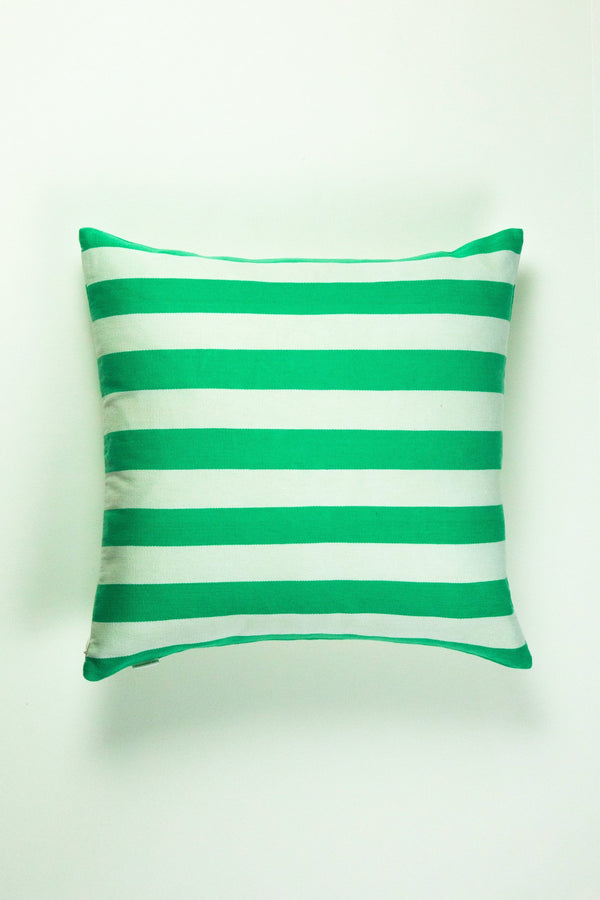 Archive New York Santiago Cabana Stripe - Kelly Green Pillow Archive New York 