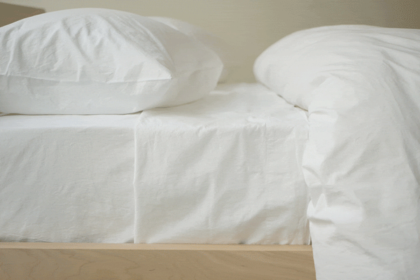 Area Home Anton Organic Duvet Cover - White Bedding and Bath Area Home Twin 