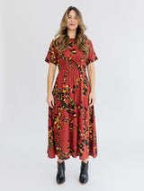 Artsy Traveler Eucalyptus Spice Tencel Midi Dress Dresses Mata Traders 