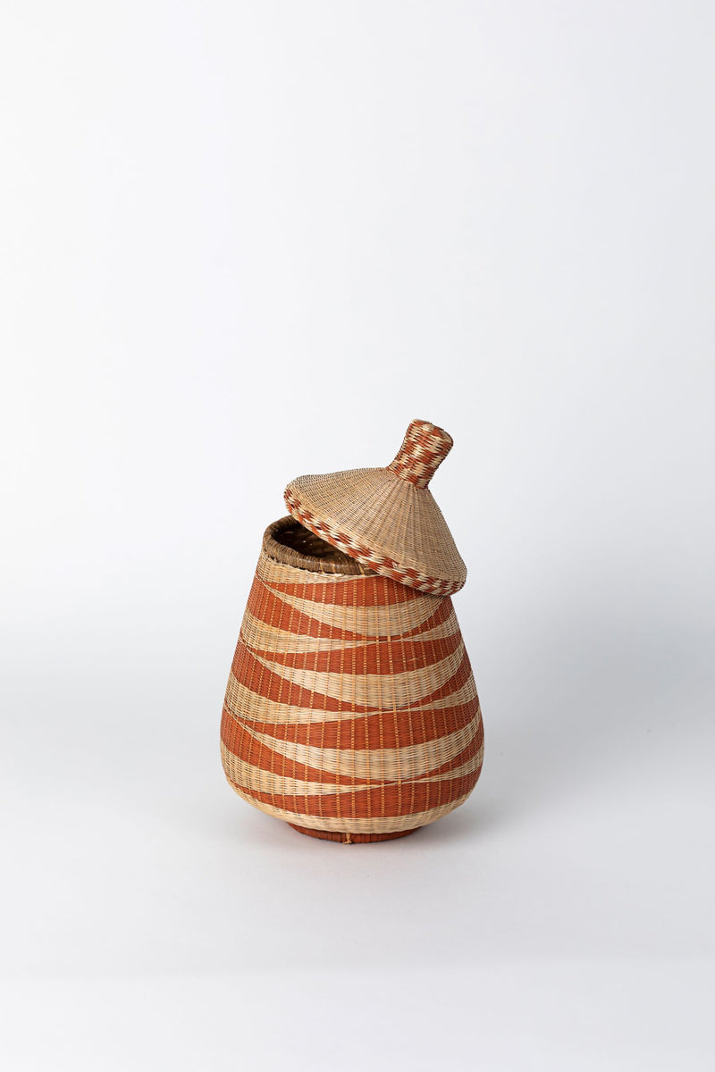Azizi Life Teardrop Basket Traditional Baskets Azizi Life Rust + Natural 