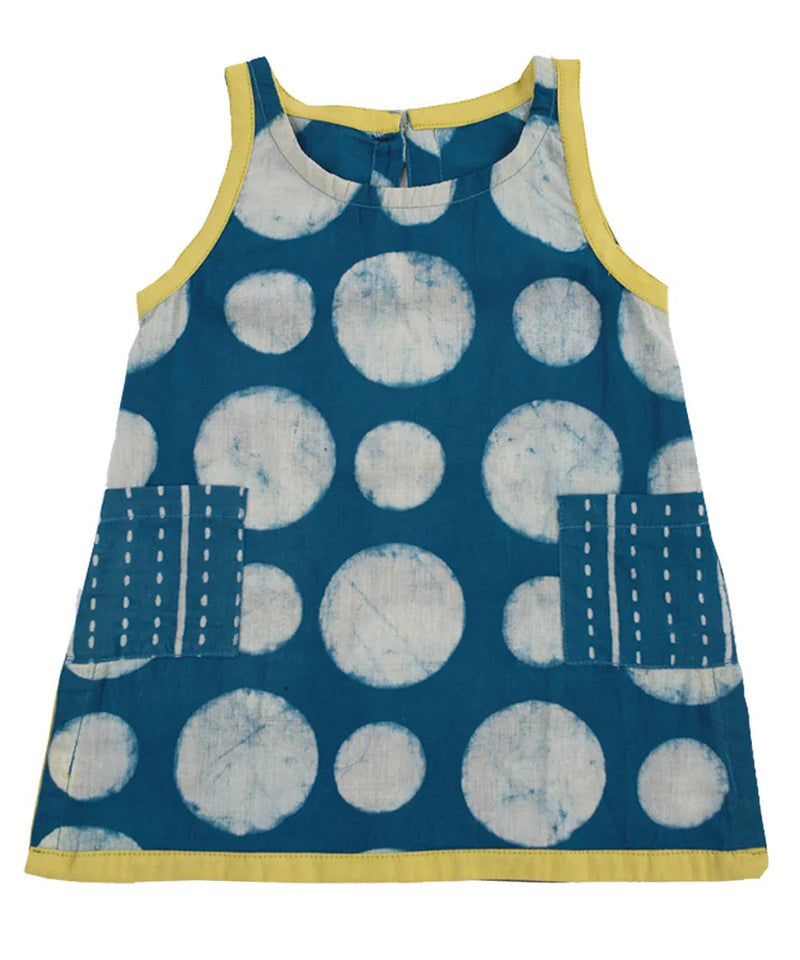 Baby Polka Dress Kids' + Baby Dresses Mirasa Design 6m Indigo 