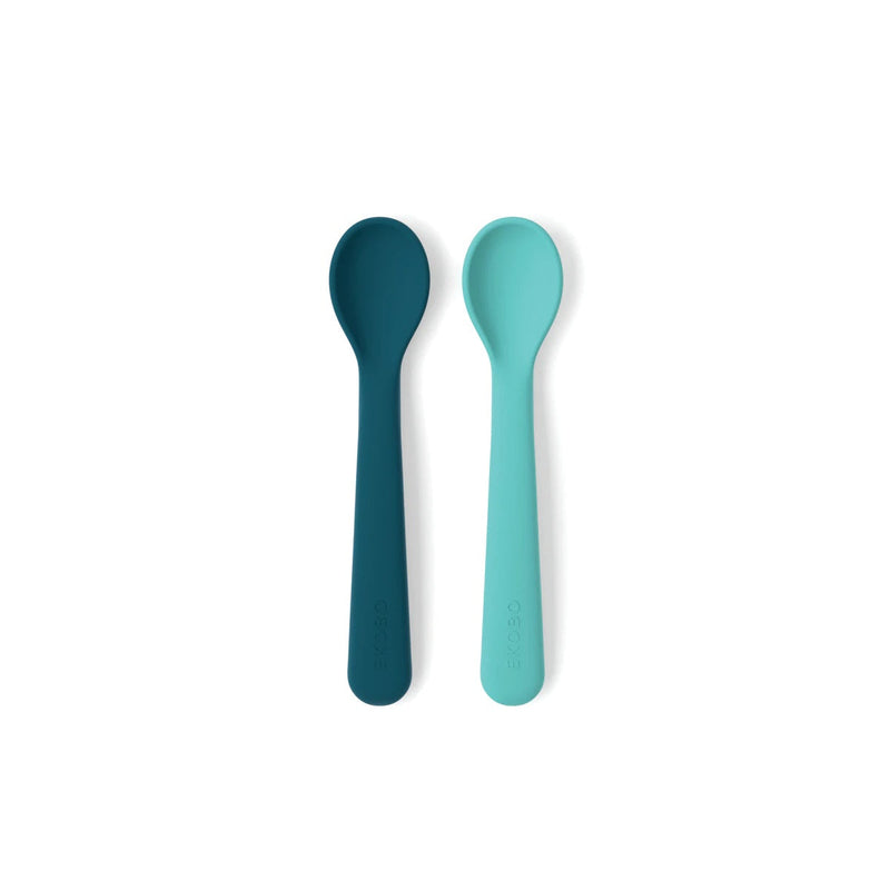 Baby Silicone Spoon Set Kids' Dining EKOBO Abyss / Lagoon 