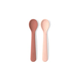 Baby Silicone Spoon Set Kids' Dining EKOBO Blush / Terracotta 