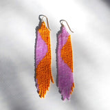 Balance Beaded Earrings Earrings Take Shape Studio Pink / Orange 