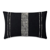 Bogota Lumbar Pillow Lumbar Pillows Azulina Home Black / Ivory Stripes Cover Only Small