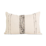 Bogota Lumbar Pillow Lumbar Pillows Azulina Home Ivory / Gray Stripes Small Cover Only