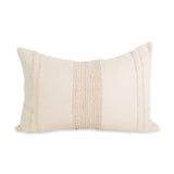 Bogota Lumbar Pillow Lumbar Pillows Azulina Home Ivory / Ivory Stripes Small Cover Only