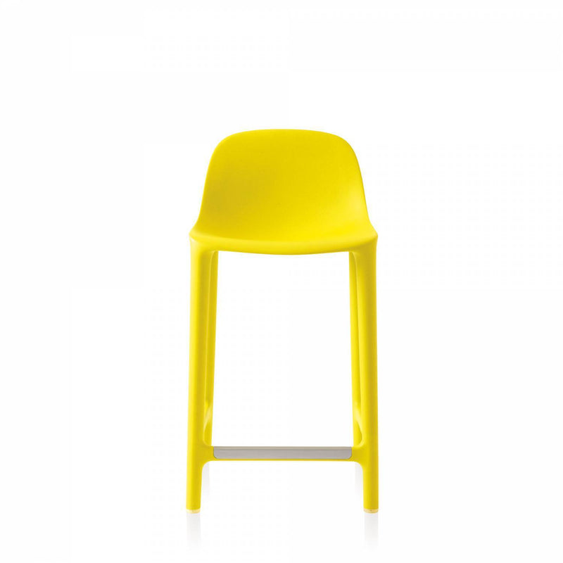 Broom 24 Recycled Counter Stool Furniture Emeco Yellow 