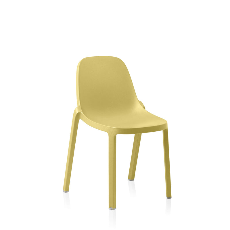 Broom Recycled Stacking Chair Chairs Emeco Butter Yellow 