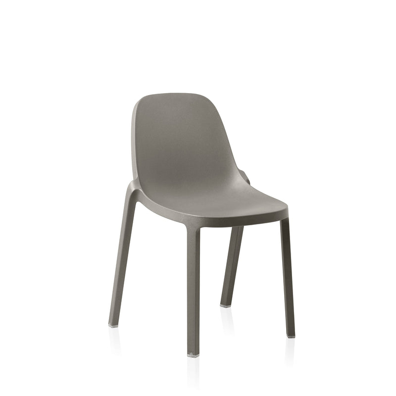 Broom Recycled Stacking Chair Chairs Emeco Light Grey 