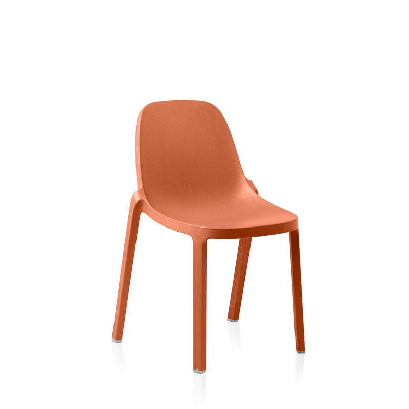 Broom Recycled Stacking Chair Chairs Emeco Terracotta Orange 