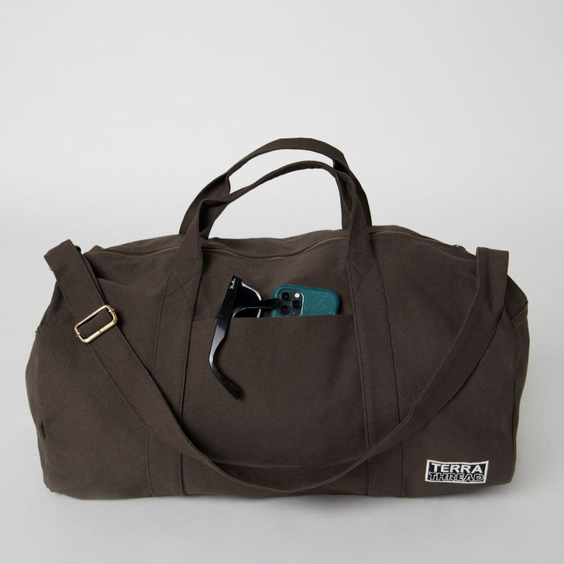 Bumi Duffel Bag Travel Bags Terra Thread Chestnut Brown 