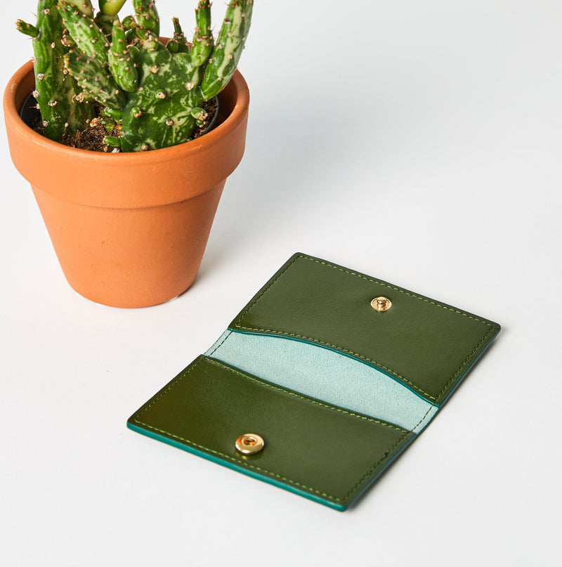 Cactus Leather Bifold Cardholder Wallets Allégorie 