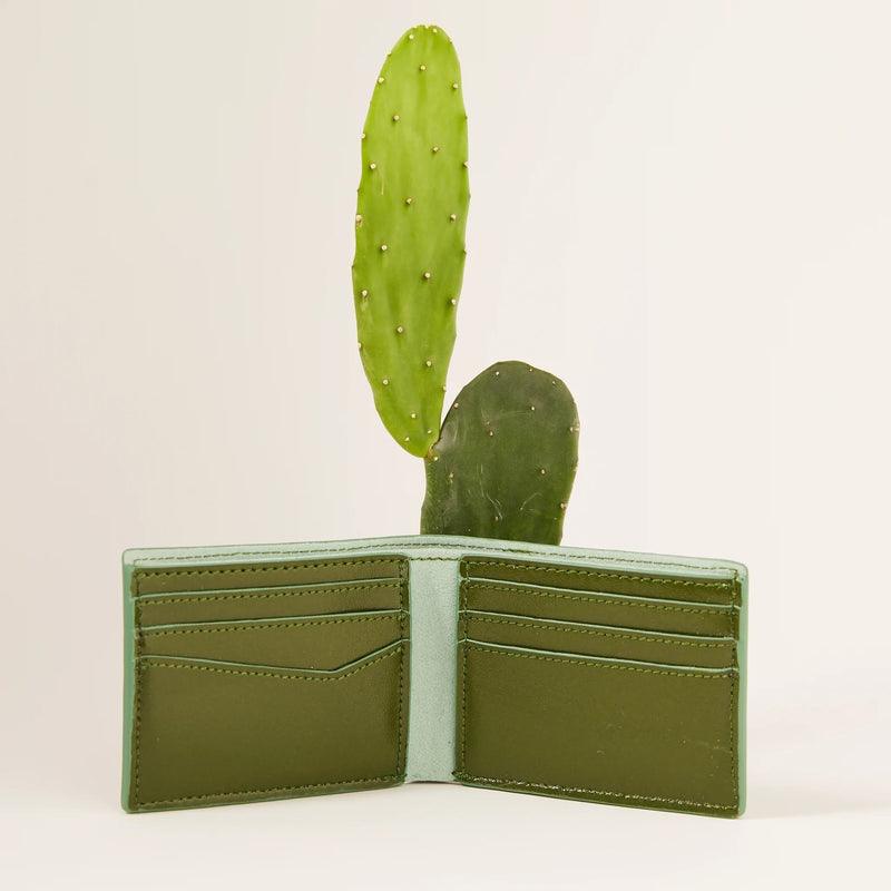 Cactus Leather Bifold Wallet Wallets Allégorie 