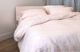 Camille Linen Duvet Cover - Pink Duvet Covers Area Home 