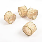 Cane & Brass Napkin Ring Set Napkin Rings Casa Amarosa 