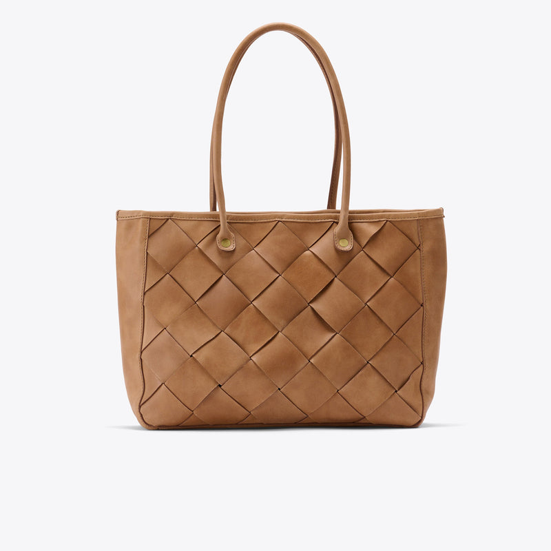 Quilted Tote Bag Khaki - Women's Tote Bags