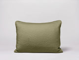Cascade Matelasse Sham Pillowcases Coyuchi Standard Moss 