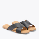 Catalina Slide Sandal Sandals Nisolo 9 Black 
