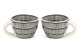 Ceramic Abstract Mugs Set Mugs + Tumblers Casa Amarosa 