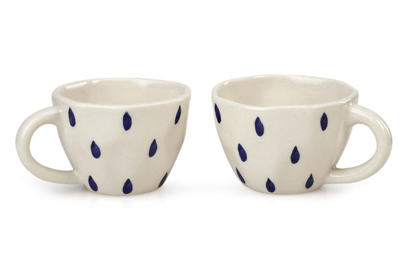 Ceramic Raindrop Mugs Set Mugs + Tumblers Casa Amarosa 