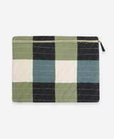 Checkered Laptop Case Pouches Anchal Large - 16" Sage 