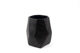 Chisel Porcelain Cup Mugs + Tumblers Lauren HB Studio Jet Black Small 