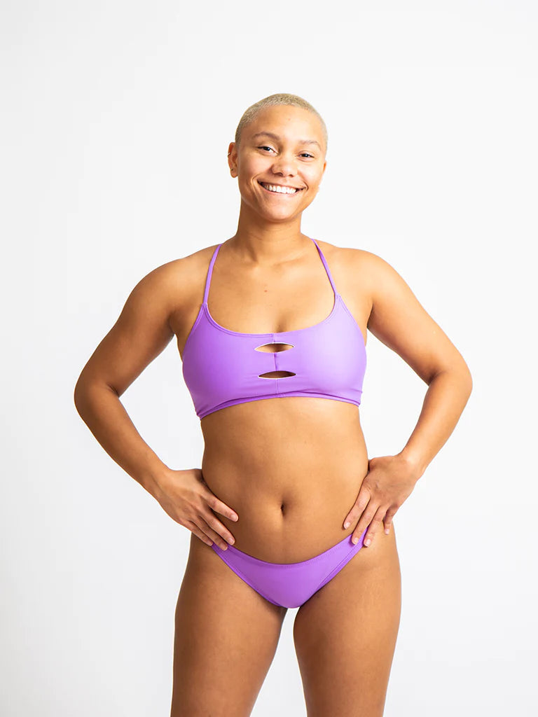Claire Recycled Bikini Top Swim Tops Sensi Graves Lilac Purple XS 
