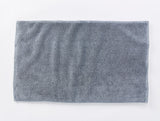Cloud Loom Bath Mat Towels Coyuchi Steel Blue 