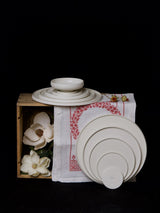 Cold Mountain Porcelain Plates Plates Middle Kingdom Dinner Light Bisque 